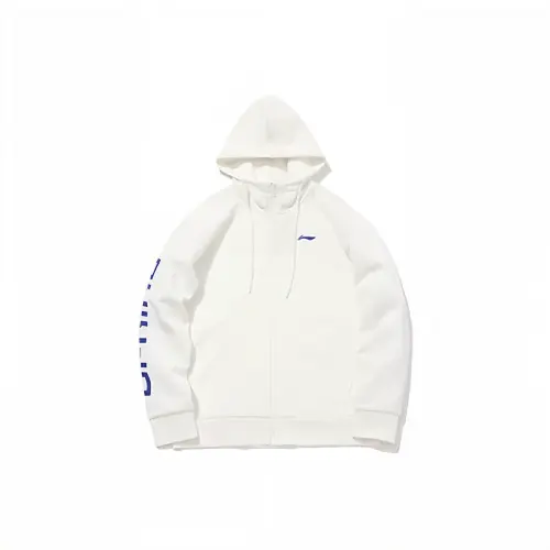 Li Ning Sweatshirts Men's Ivory Hooded Moderate Regular