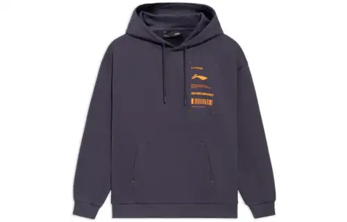 Li Ning Sweatshirt Unisex Dark Purple Gray