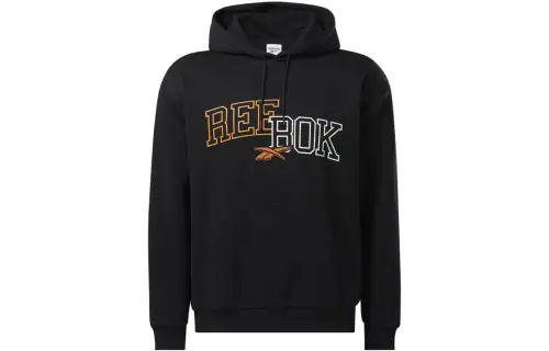 Reebok Sweatshirts Unisex Black Hooded Moderate Regular