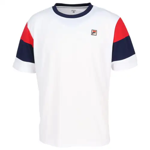 FILA T Shirts Men's White Crew Neck Moderate