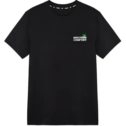 Skechers T Shirt Unisex Carbon Black