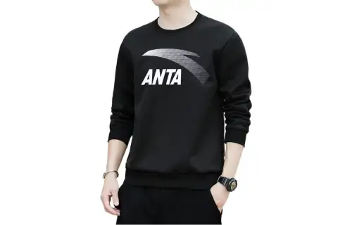 Anta Sports Life Collection Sweatshirt Men's Basic Black