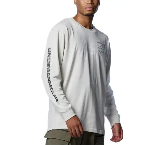 Under Armour Heavyweight Glitch T Shirt Men's White