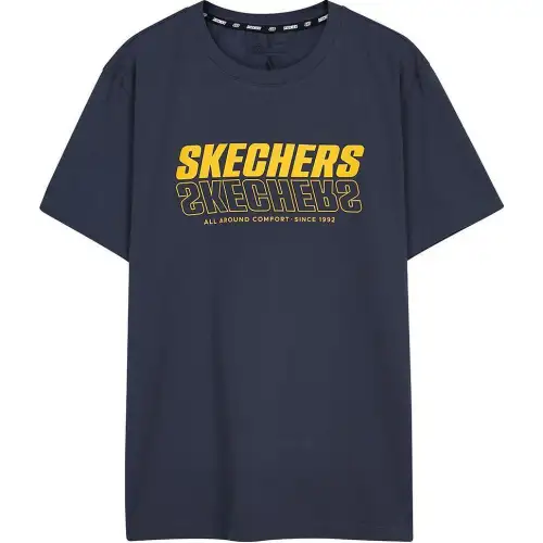 Skechers Sports League Collection T Shirt Unisex Odyssey Gray