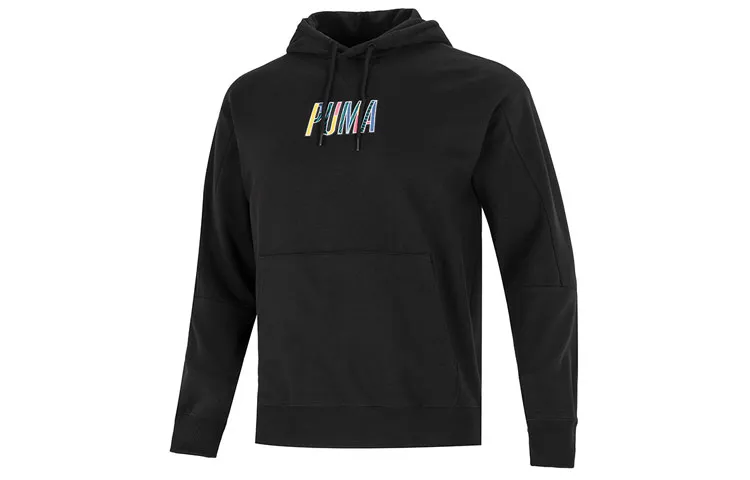 PUMA Colorful Logo Sweatshirt Men's Black