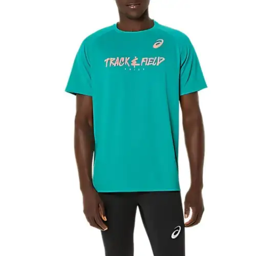 ASICS TF T Shirt Men's Wave Cyan