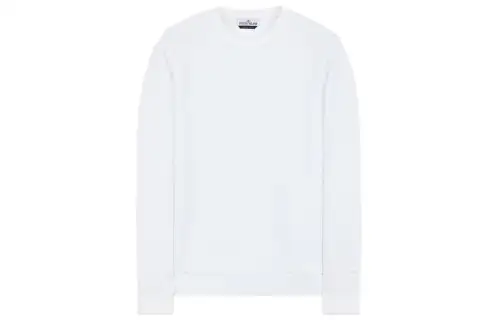 STONE ISLAND Sweatshirts Men's White Crew Neck Moderate
