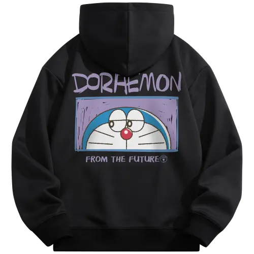 Doraemon Sweatshirts Unisex Hooded Moderate Regular