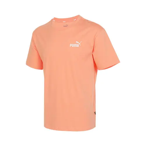 PUMA T Shirts Men's Orange Crew Neck Moderate