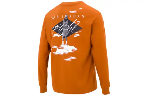 Jordan Air Jordan Sweatshirts Men's Khaki Crew Neck Moderate Regular