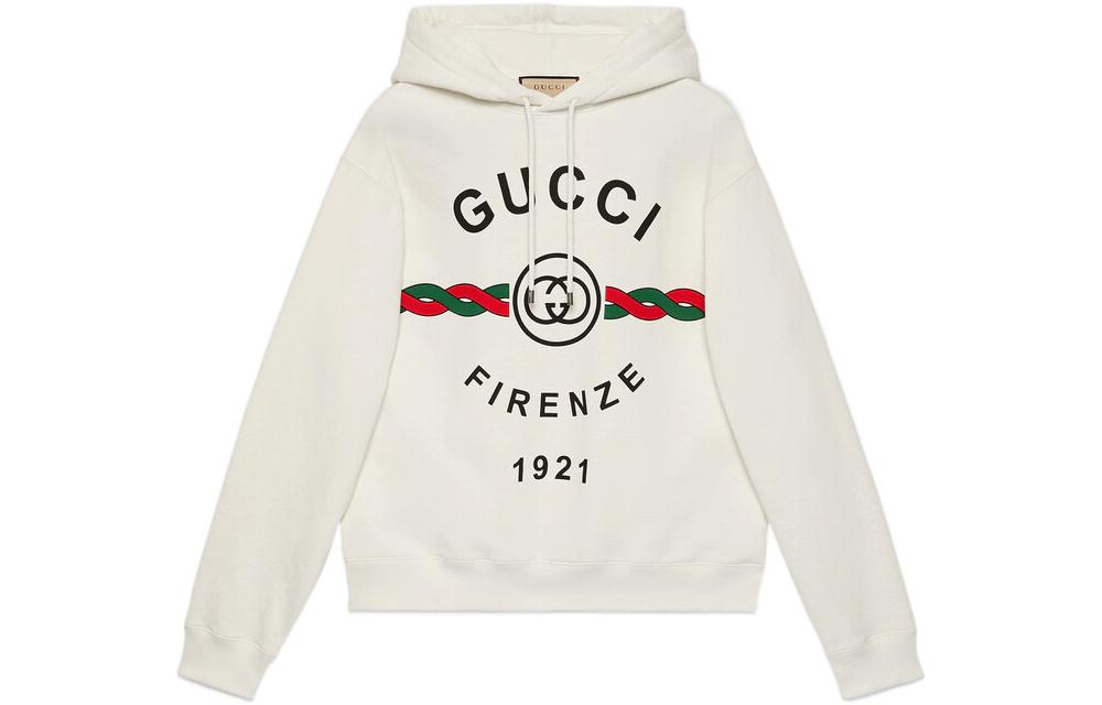 パーカー・フーディ GUCCI FW25 Charcoal cotton sweatshirt (795470XJHD3 1000) Cotton jersey sweatshirt with Web in black | GUCCI® UK