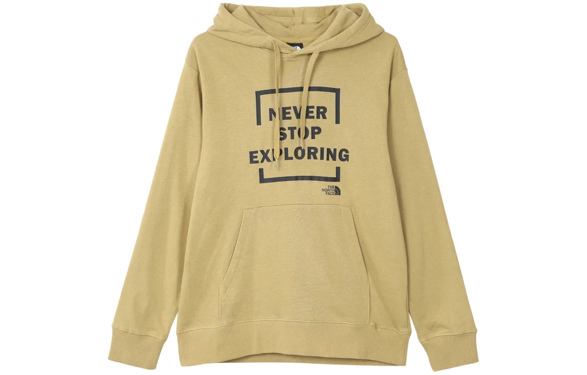 THE NORTH FACE Sweatshirts Unisex Yellow Hooded Moderate Straight Fit