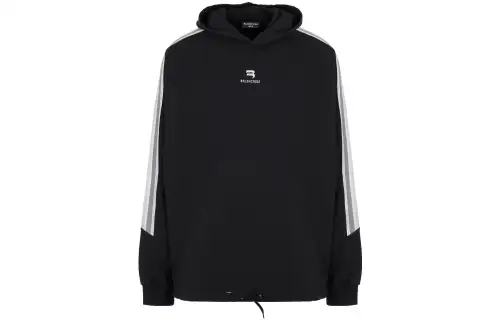 Balenciaga Sporty B Side Stripe Oversized Hoodie