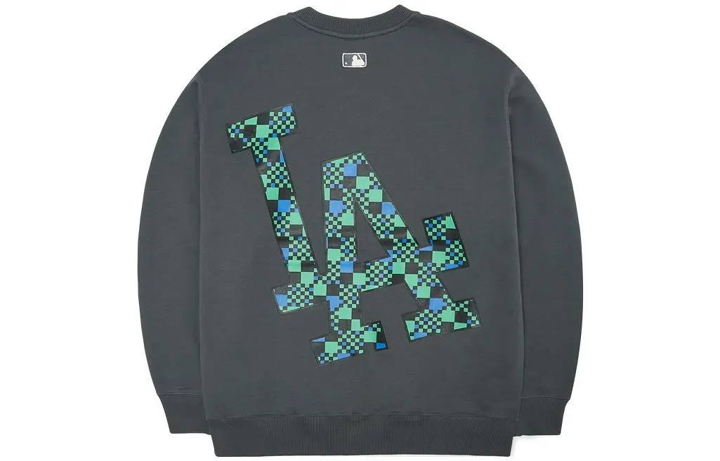MLB Basic Logo Sweatshirts Unisex Brown Crew Neck Moderate Regular