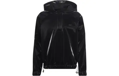 Adidas Originals Blue Version Collection Sweatshirts Unisex Black Hooded Moderate Regular