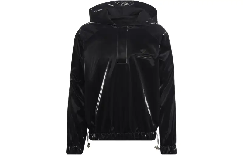 Adidas Originals Blue Version Collection Sweatshirts Unisex Black Hooded Moderate Regular