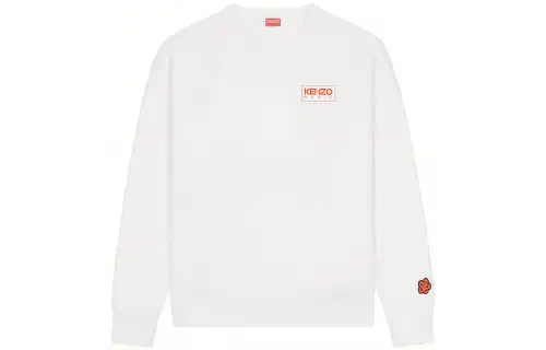KENZO Sweatshirts Men's White Crew Neck Moderate Other