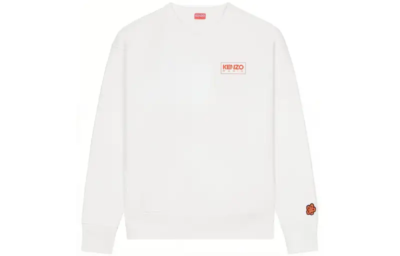 KENZO Sweatshirts Men's White Crew Neck Moderate Other
