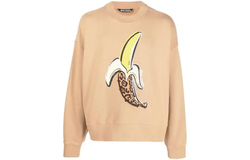PALM ANGELS Leopard Banana Print Sweatshirt