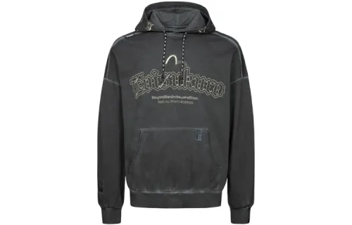 EVISU Sweatshirts Unisex Hooded Moderate Plus Size