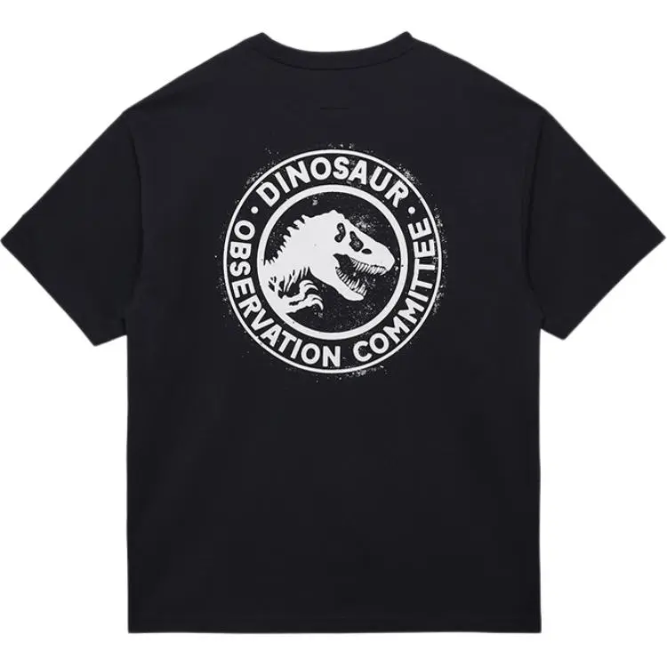 New Era T-Shirts Men's Black Crew Neck Moderate