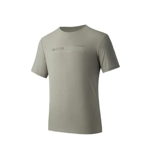 Anta Variety Training Collection T Shirt Men's Coffee Sepal Gray