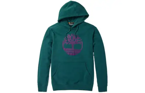 Timberland Sweatshirts Men's Green Hooded Thickened