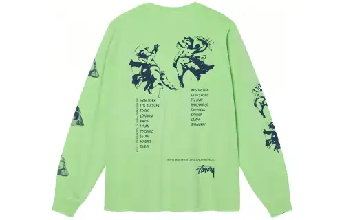 Stussy Angels Pigment Dyed Long Sleeve Tee