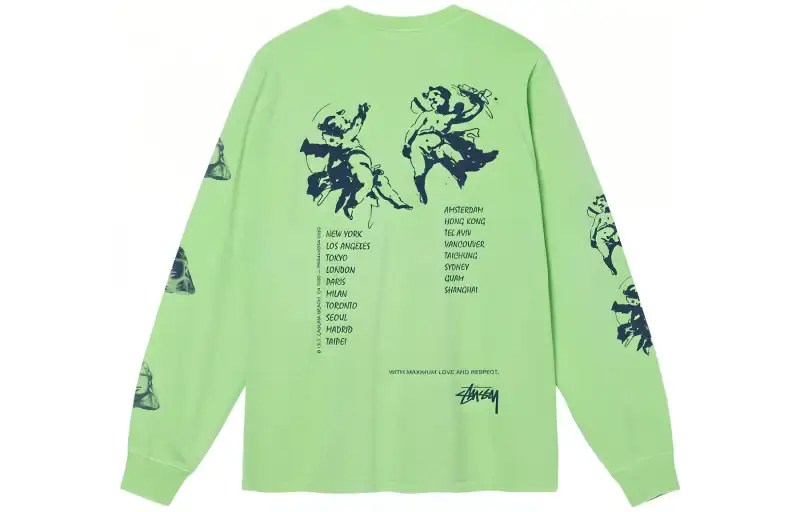 Stussy Angels Pigment Dyed Long Sleeve Tee