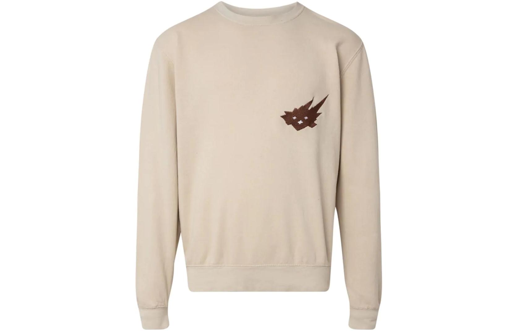 Travis Scott Sweatshirts Men's Brown Crew Neck Moderate Regular