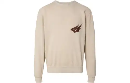 Travis Scott Sweatshirts Men's Brown Crew Neck Moderate Regular