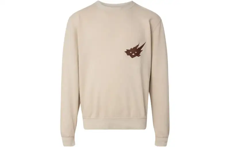 Travis Scott Sweatshirts Men's Brown Crew Neck Moderate Regular