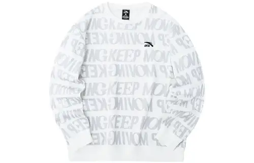 ANTA Life Collection Sweatshirts Unisex White Crew Neck Moderate Regular