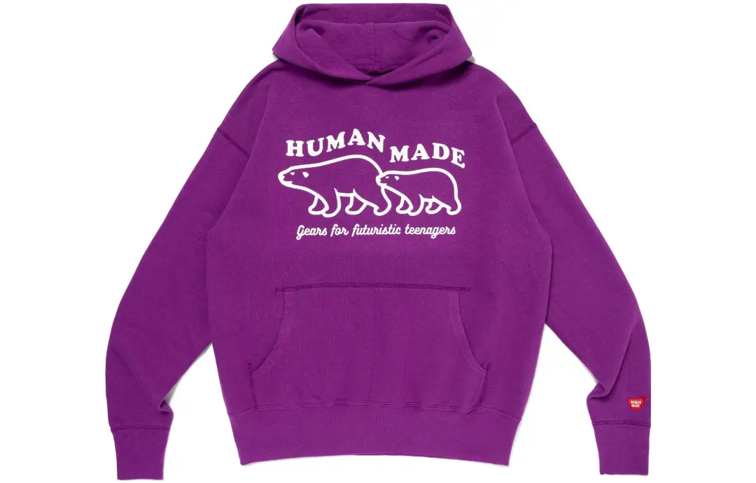 Human Made polar bear-print hoodie