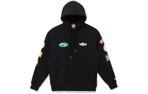 New Era Sweatshirts Men's Black Hooded Moderate Regular
