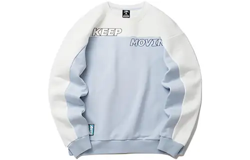 ANTA Sweatshirts Unisex Blue Crew Neck Thickened