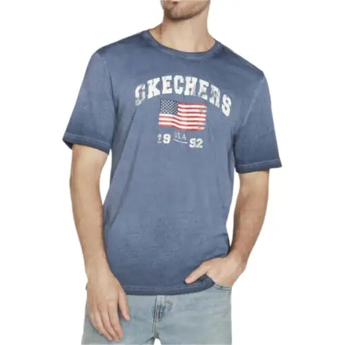 Skechers T Shirts Men's Ocean Crew Neck Moderate Straight Fit