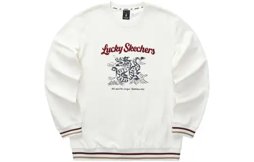 Skechers New Year Sweatshirt Unisex Marshmallow White