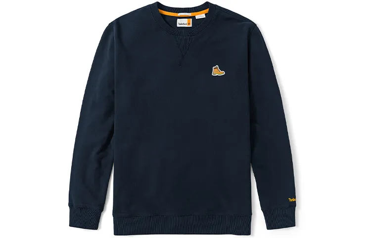 Timberland Sweatshirts Men's Dark Sapphire Blue Crew Neck Moderate Regular