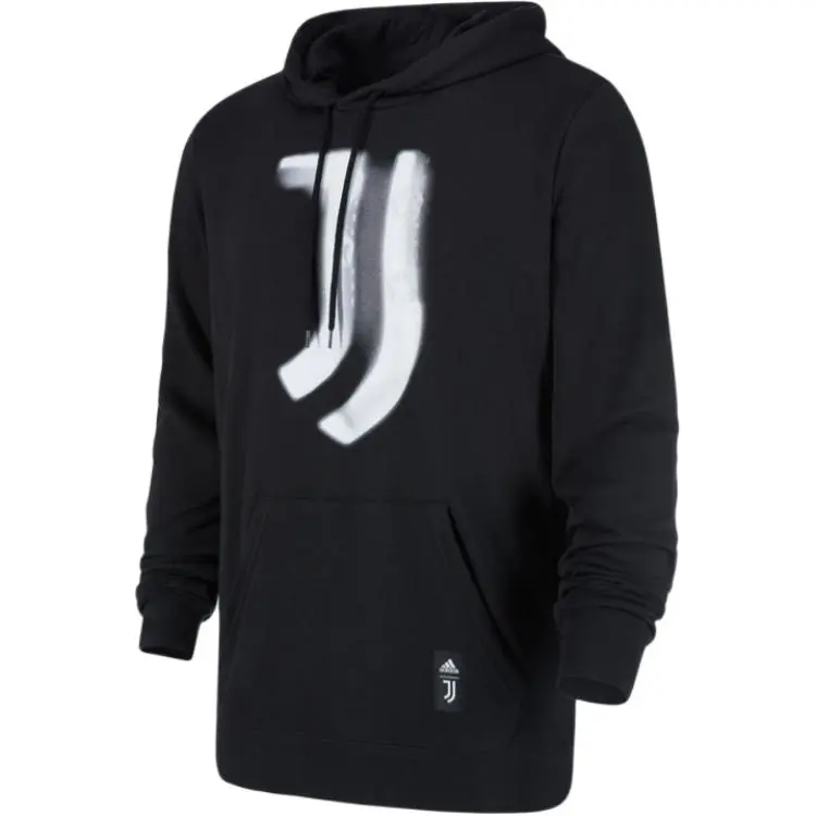 Adidas Sweatshirts Men's Black Hooded Moderate Straight Fit