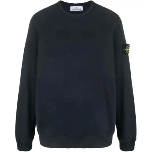 STONE ISLAND Logo Patch Crewneck Sweatshirt