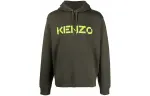 KENZO Sweatshirts Men's Green Hooded Moderate Regular