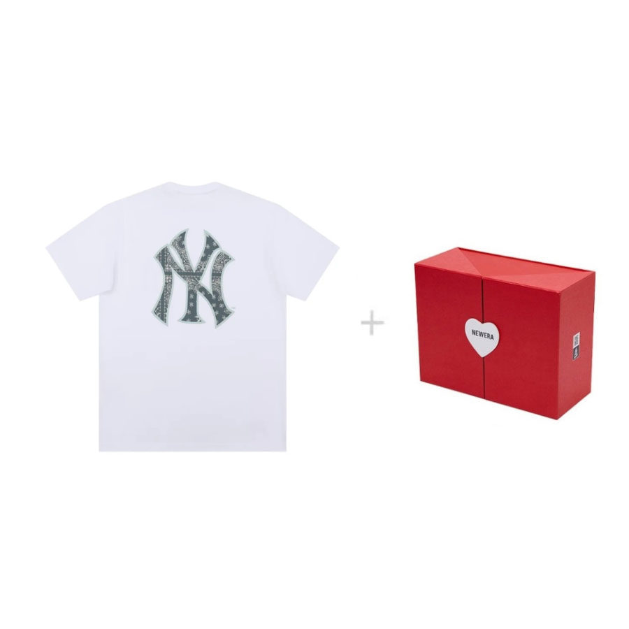 New Era Valentine's Day Series Sports Short Sleeved T Shirts, White Unisex