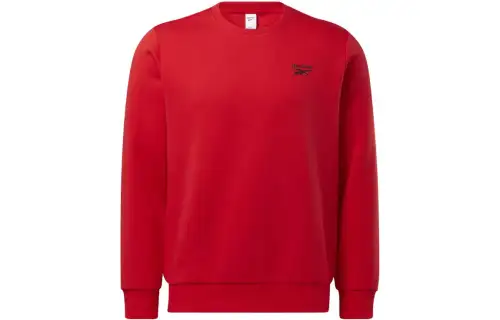 Reebok Sweatshirts Unisex Red Crew Neck Moderate Regular