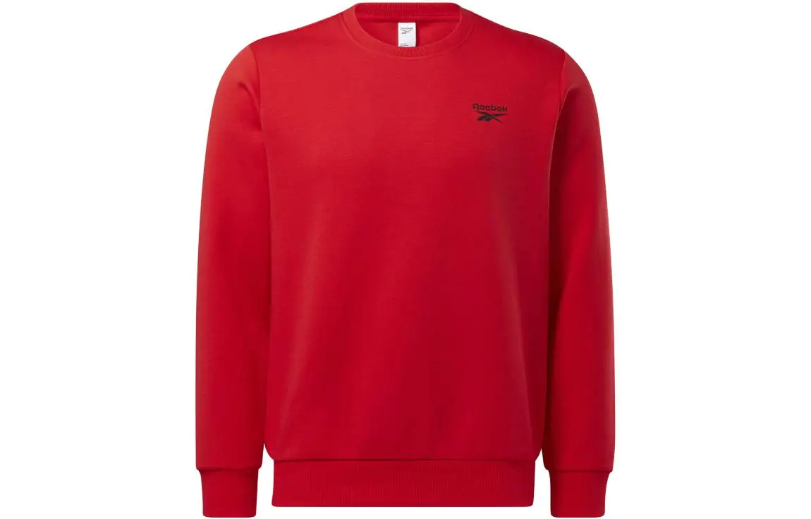 Reebok Sweatshirts Unisex Red Crew Neck Moderate