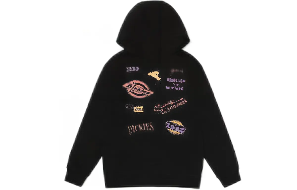 Dickies Sweatshirts Unisex Black Hooded Moderate Heavyweight