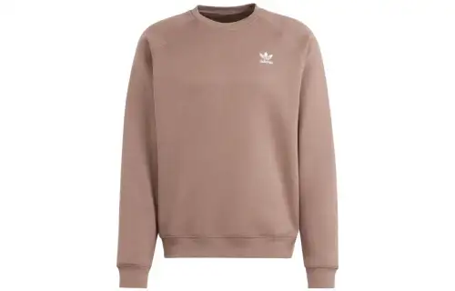 Adidas Originals ESSENTIALS Trefoil Essentials Crewneck Sweatshirt Men's Brown