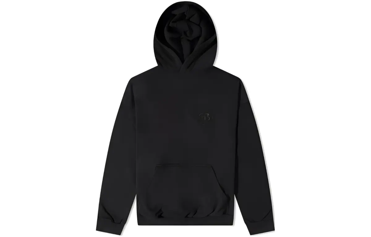 Balenciaga Sweatshirts Men's Black Hooded Moderate Regular