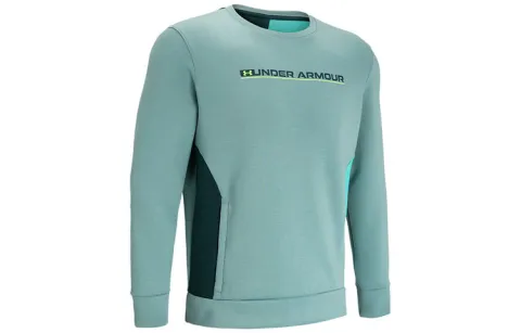 Under Armour Summit Sweatshirts Men's Green Crew Neck Moderate Regular