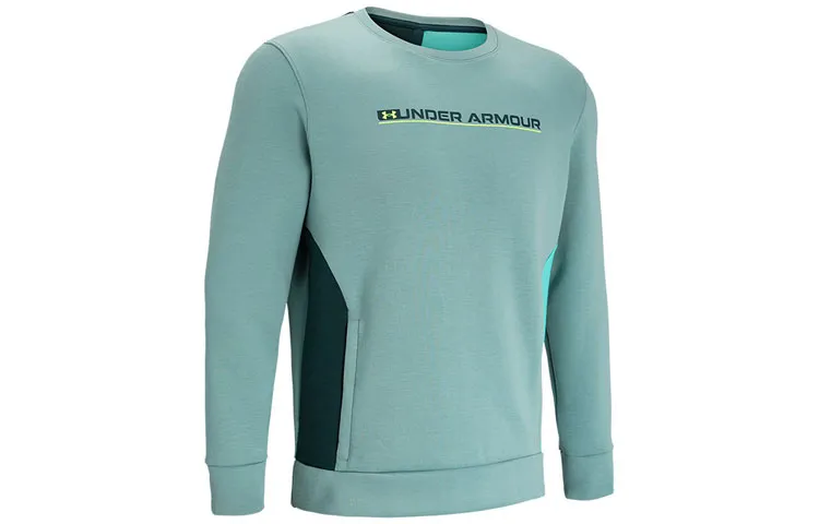Under Armour Summit Sweatshirts Men's Green Crew Neck Moderate Regular